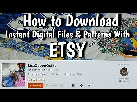 How to Download Instant Digital Files & Patterns With Etsy - Get Your Patterns FAST!