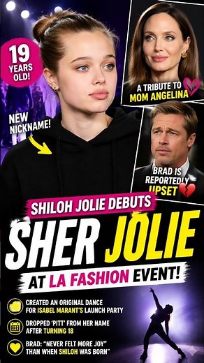 Shiloh Jolie Drops “Pitt” & Reveals New Identity 😱 Sher Jolie Explained! #film #fyp #hollywood #fact