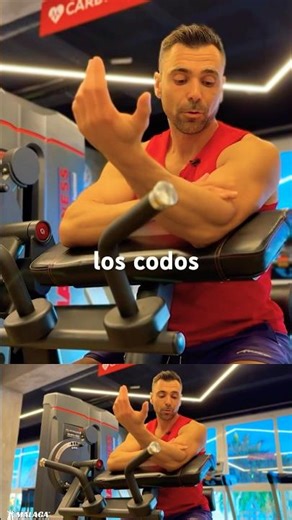 Before doing bicep curls on a machine