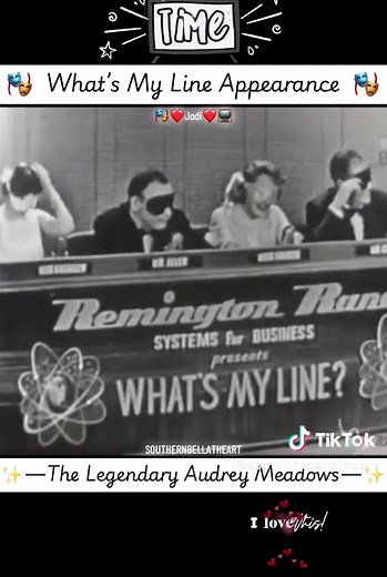 Audrey Meadows on What's My Line 1955 — Full Clip & Highlights