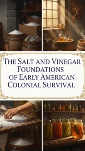 The Salt And Vinegar Foundations Of Early American Colonial Survival
