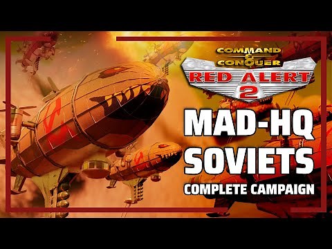 Red Alert 2 | MadHQ's Remastered Campaing Missions | Soviets Complete Playthrough