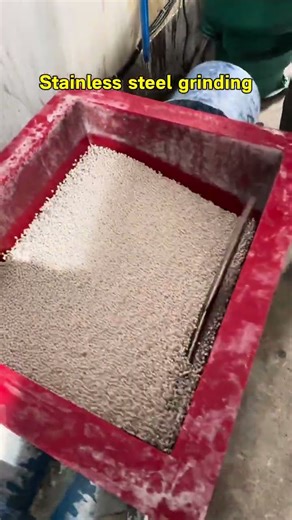 Stainless steel vibratory grinding #polishingequipment