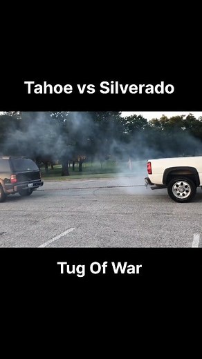 19K views · 173 reactions | Tahoe vs Silverado Tug War #fblifestyle #tahoe #silverado #chevy #cars #explore #fb #reels #viral #trending | Cars.to | Facebook