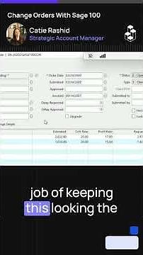 Track Change Orders from Request to Approval in Sage Intacct