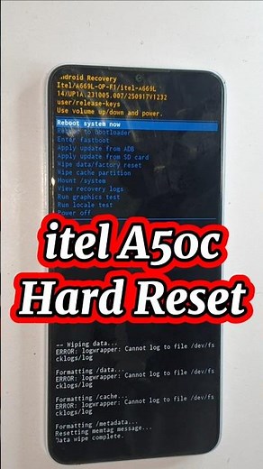 itel A50c Hard Reset | Itel A50c Pin & Pattern Lock Remove | itel A50c Factory Reset Without PC