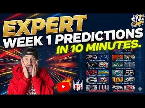 WEEK 1 NFL Predictions for EVERY GAME IN 10 MINUTES