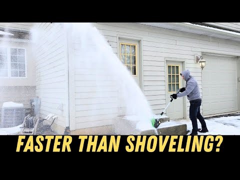 Cordless Snow Shovel Test – Faster Than a Regular Shovel? | SONTHIOW