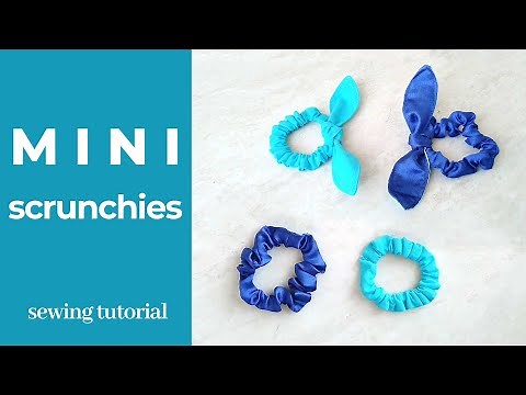 DIY Mini Scrunchies // How to Make Scrunchies // TUTORIAL + FREE pattern