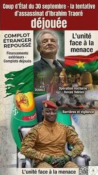 🚨 COMPLOT DÉJOUÉ CONTRE IBRAHIM TRAORE TENTATIVE D'ATTENTAT LE 30 SEPTEMBRE