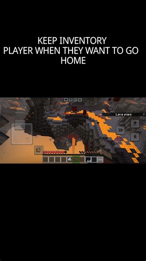 KEEP INVENTORY PLAYERS WHEN THEY WANT TO GO HOME #minecraft #keepinventory #minecraftdown