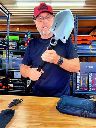 🌲 One tool, endless adventures. From digging to chopping, sawing to opening bottles — this 13-in-1 Folding Multi-Functional Tool Shovel does it all. Compact, foldable, and ready for your next trip. 🎒🔧