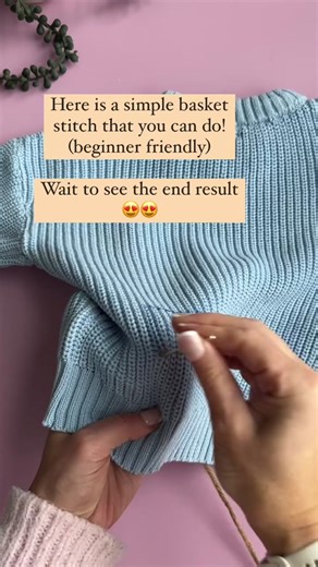 Easy Basket Weave Stitch Tutorial for Beginners