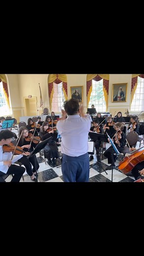 Young Artists Orchestra warming up and loosening up for their finale! | Philadelphia International Music Camp & Festival