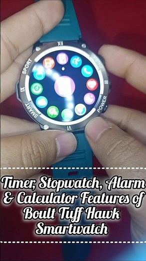 ⌚ Smartwatch Hidden Features 😳 Timer, Alarm, Stopwatch & Calculator!