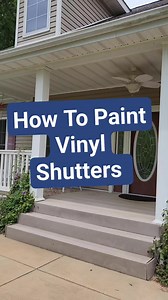 2.1K views · 30 reactions | Transoming your home one shutter at a time! Check out how easy it is to paint vinyl shutters #thedailydiy #doityourself #diyproject #reno #paintproject #homeimprovement | The Daily DIY | Facebook