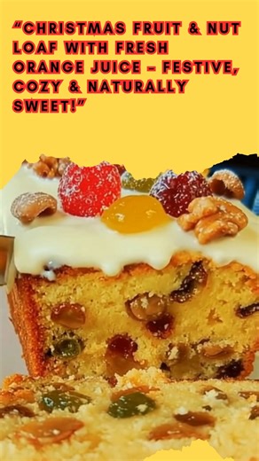 6.7K views · 21 reactions | Christmas Fruit and Nut Loaf with Orange...
