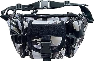 Tactical Waist Pack Portable Bag Military Waist Bag for Outdoors Fishing Cycling Camping Hiking Traveling Hunting Shopping Dog Walking (Camo Kaki)