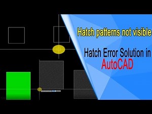 Hatch patterns not visible | Hatch Error Solution in AutoCAD | Regen Command