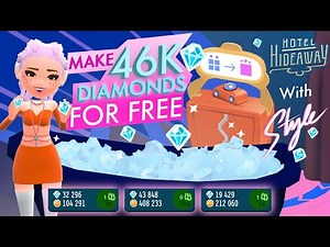 I MADE 46K DIAMONDS FOR FREE in MINUTES (no spending)!!! Recycling Tips with Style on Hotel Hideaway