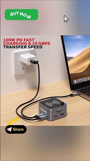 Honeywell New Launch 12-in-1 Type C Dock with 4K HDMI, MagSafe Wireless 15W, 4xUSB Ports PD 100W,