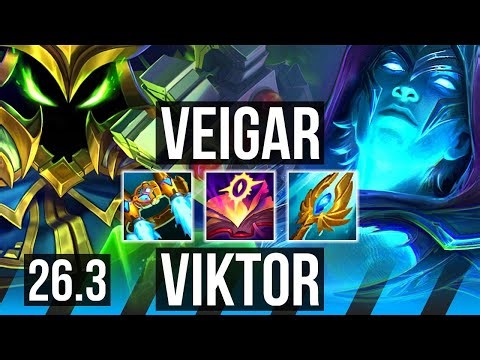 VEIGAR vs VIKTOR (MID) | Good KDA: 15/1/9 | EUW Master | 26.3