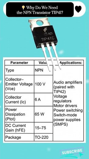 💡 Why Do We Need the NPN Transistor TIP41