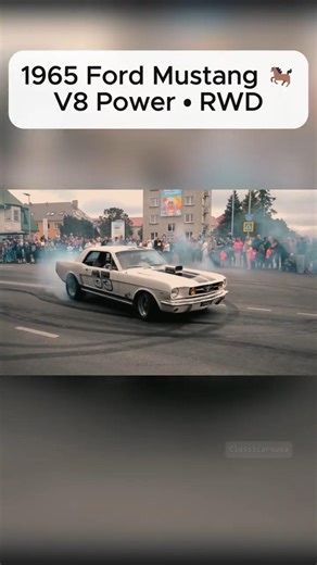 1965 Ford Mustang Burnout & Leaving – Pure American Classic 🇺🇸🔥🐎