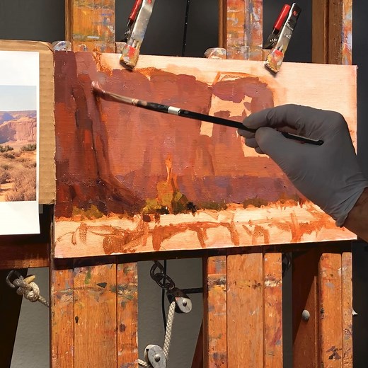 During his PleinAir Live demo, Jim Wodark Fine Art explained how to compose a painting (outdoors or inside), including tools to help you create a strong landscape composition. | PleinAir Magazine