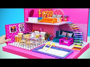 DIY maison miniature en carton #53 !! ❤💖 construire une belle maison de 2 étages pour la famille