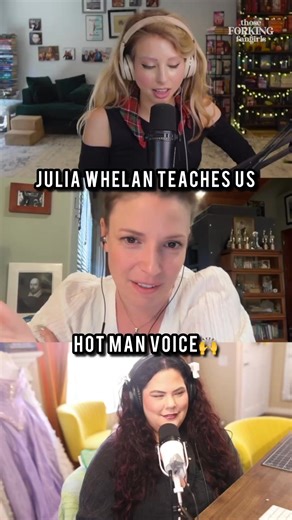 8.5K views · 17 reactions | One of my all time favorite audiobook narrators, Julia Whelan, taught us how to do “HOT MAN VOICE” on Those Forking Fangirls — it was such a delight to have her on the podcast - WHAT A LIFE HIGHLIGHT. Full conversation is episode 128 of the pod. #romancebooks #emilyhenry #booklovers #audiobooknarrator | PolandbananasBooks | Facebook