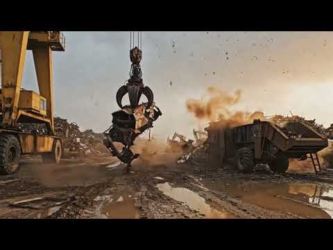 Real Scrap Yard Magnet Arm – Raw Machines, Real Weight, No CGI