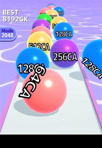 Ball Run 2048 Infinity Mode Endless Merge Chaos 😱🔥 #shorts