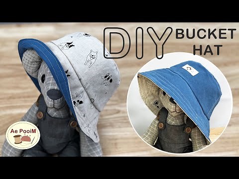 DIY BUCKET HAT, free pattern download // วิธีทำหมวกบัคเกต