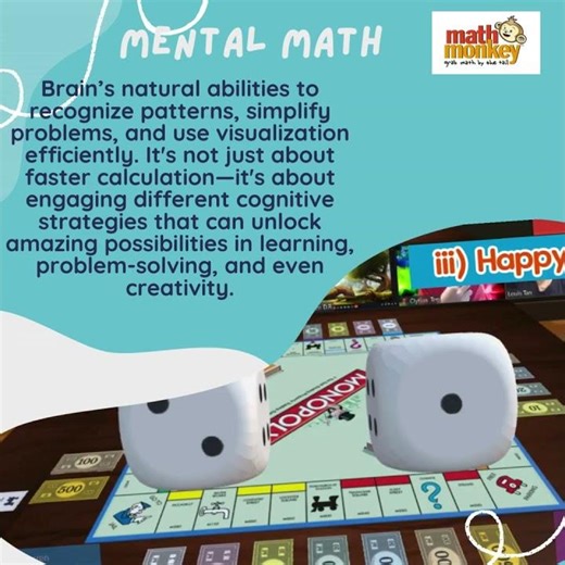 Here’s how mental math connects to brain-based processes and opens up new potential !