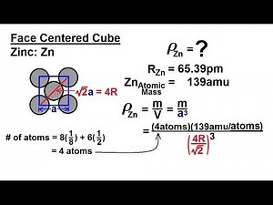 Chemistry - Liquids and Solids (31 of 59) Crystal Structure: Density of Zinc