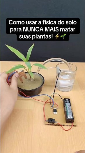 Como fazer um REGADOR AUTOMÁTICO para plantas sem Arduino! 🌿⚡#shorts