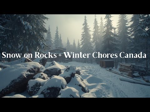 Snow on Rocks + Winter Chores Canada ❄️ | ഞ്ഞ് പെയ്ത് പാറകൾ പാടെ മാറി… ❄️😳
