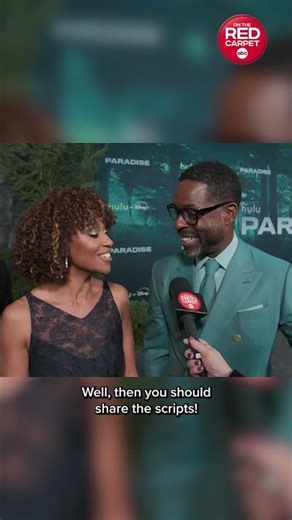 Does Sterling K. Brown let his wife peek at his "Paradise" Season 2 scripts?