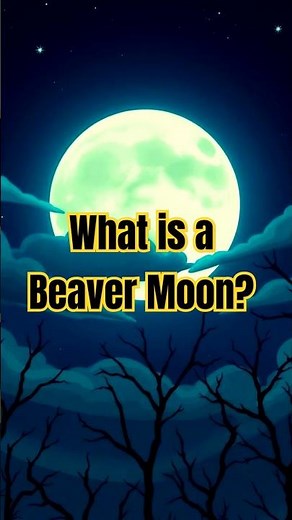 Why is November's Full Moon Called "Beaver Moon"?