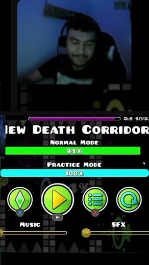 new death corridor 94% 😭😭😭 #geometrydash #viral