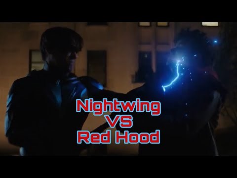 Nightwing vs Red Hood Fight Scenes - DC's Titans