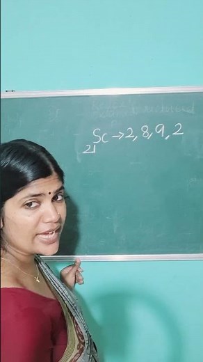 Electronic configuration of scandium #chemistry