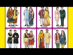 Traditional dresses of indian states/Indian traditional dressing style/Indian costumes
