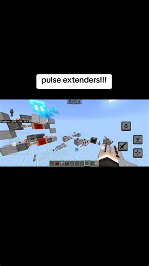 comparator pulse extension!! a simple and easy way to make your redstone stay on for longer #redstone #redstonetutorial #teachtuts #minecraft