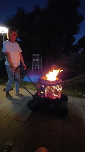 lawnmower washing machine fire pit