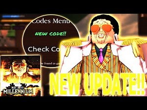 NOVO CODIGO COM NOVO UPDATE!! CONSEGUI MINHA PRIMEIRA FRUTA no One Piece: Millennium 3 #NARUTO30K!!