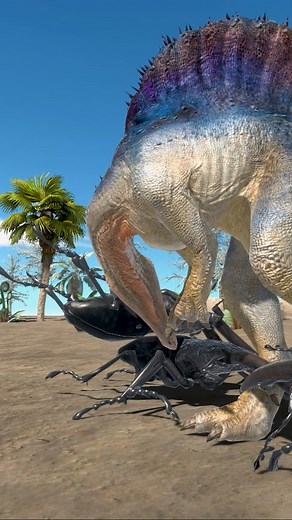 11K views · 32 reactions | Epic Battle Spinosaurus vs Giant Stag Beetle | 102fire | Facebook