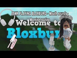ASMR ROBLOX~ Whispering / mouth sounds ( bloxburg ) morning routine