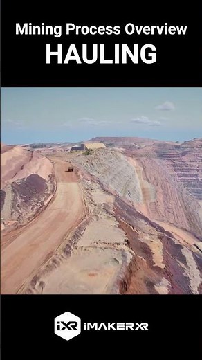 Mining Hauling Process Overview in 3D Animation